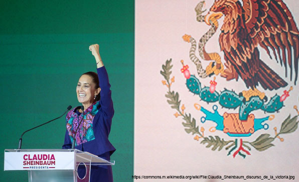 [전문가오피니언] 멕시코 첫 여성대통령 클라우디아 셰인바움과 2024년 총선의 시사점