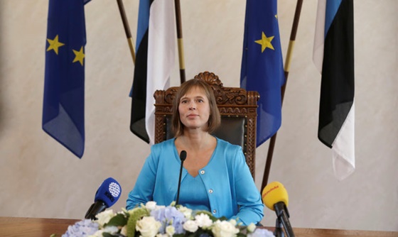 [포토] 에스토니아 첫 여성 대통령, 국민 모두를 위한 대통령이 될 것
