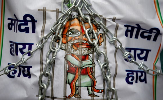 [포토] GST 시행을 반대하는 인도 시위대